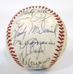 1975 Kansas City Royals Team Signed Ball