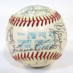 1975 Kansas City Royals Team Signed Ball