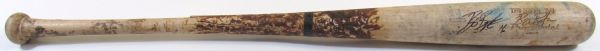 2010 Billy Butler Game Used Signed Bat
