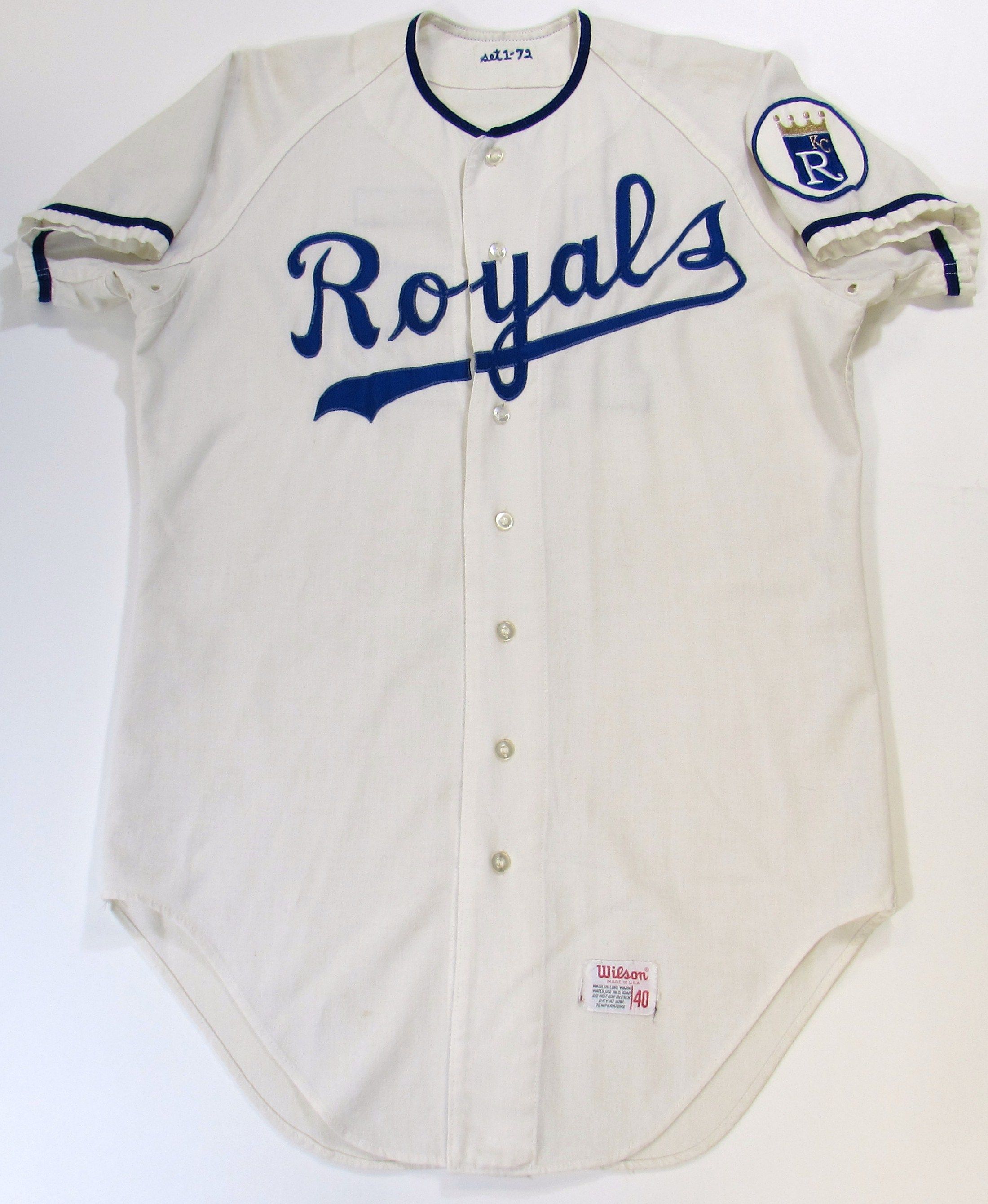 Lot Detail - 1972 Kansas City Royals Bobby Floyd Game Used Jersey