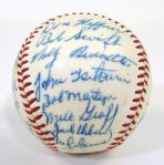 1958 Kansas City A's Team Signed Ball