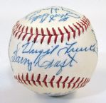 1958 Kansas City A's Team Signed Ball