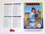 Topps Magazine Signed George Brett Jumbo Card (Contest Winner 1 of 50)