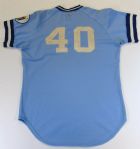 1975 Steve Busby Game Used Signed KC Royals Jersey