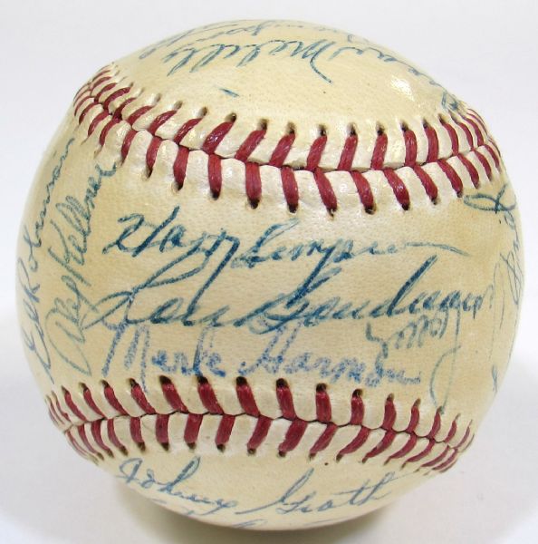 1956 Kansas City As Team Signed Ball