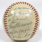 1956 Kansas City A's Team Signed Ball