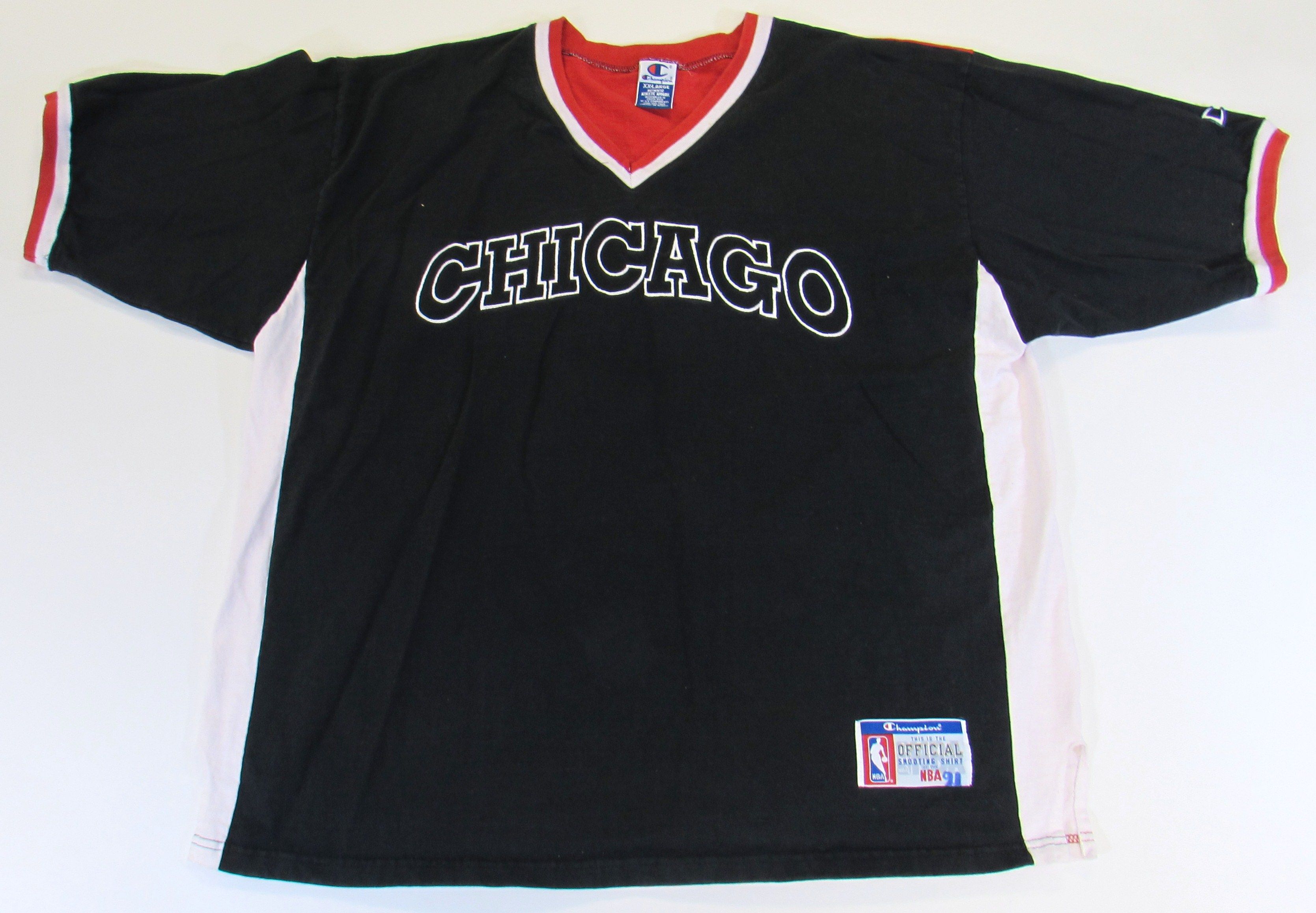 Lot Detail - 1995-96 Dennis Rodman Game Used Chicago Bulls Shooting Shirt