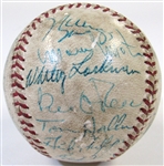1962 San Francisco Giants Team Signed Ball