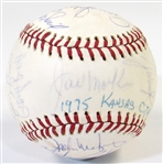 1975 KC Royals Team Signed Ball