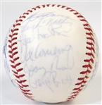 1975 KC Royals Team Signed Ball
