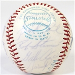 1975 KC Royals Team Signed Ball