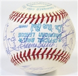 1975 KC Royals Team Signed Ball