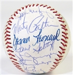 1975 KC Royals Team Signed Ball