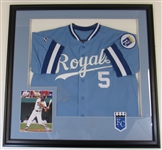 George Brett Signed Framed Jersey
