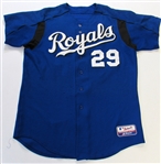Mike Sweeney Signed GU KC Royals Practice Jersey