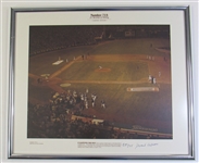 Hank Aaron Signed & Framed 715th Home Run Serial #557/715