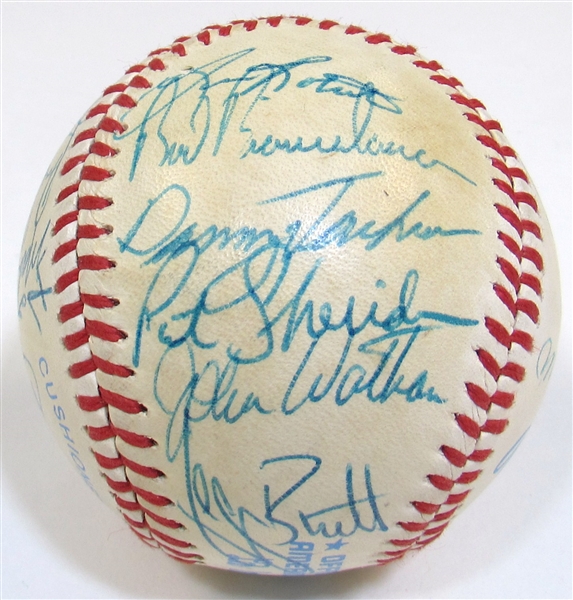1983 KC Royals Team Signed Ball