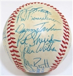 1983 KC Royals Team Signed Ball