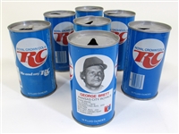 Lot of 7 George Brett RC Cola Cans