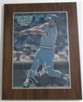 George Brett Signed Screen Printed Photo Plaque