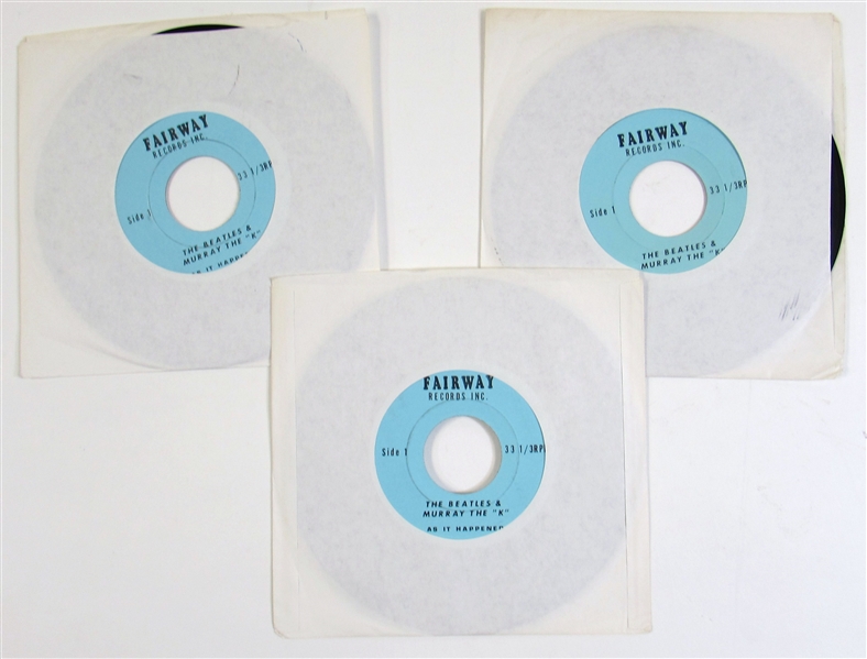 Lot of 3 The Beatles & Murray The "K" As it happened 45s