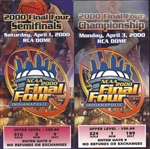 Lot of 2 2000 NCAA Basketball Final 4 Ticket Stubs (Semi-Final & Final)
