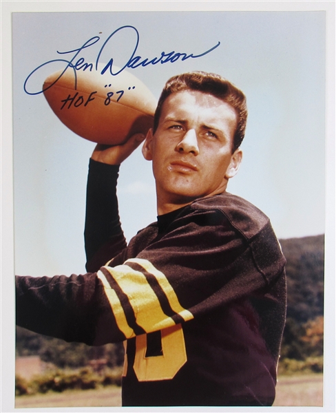 Len Dawson Signed 14x11 Photo