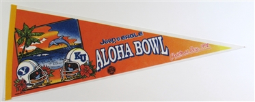 1992 Aloha Bowl BYU Vs. KU Pennant