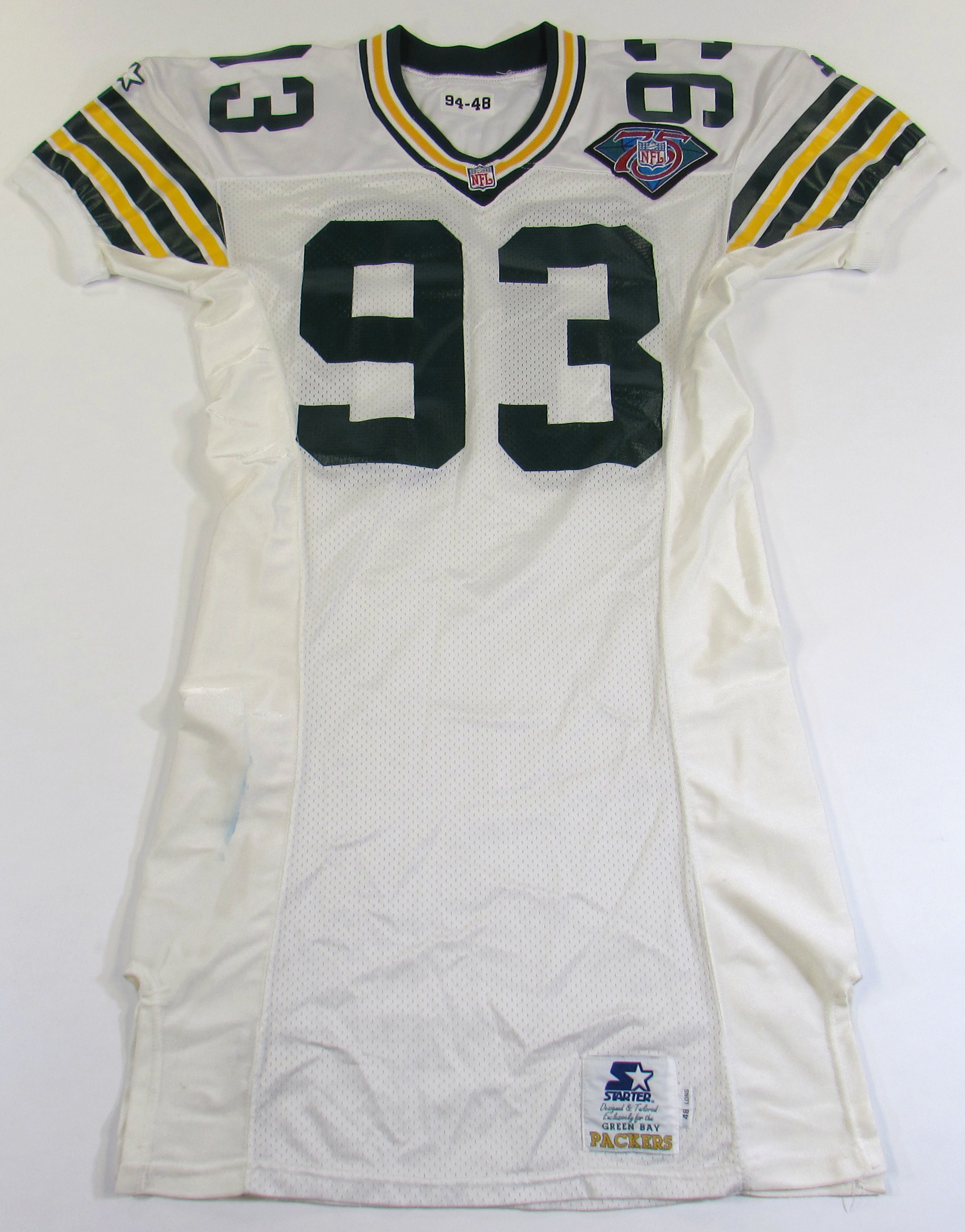 🏈 GREEN BAY PACKERS #93 GILBERT BROWN VTG LOGO ATHLETIC FOOTBALL JERSEY  MENS- M