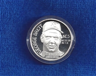 Rare George Brett Silver Coin and Original Press