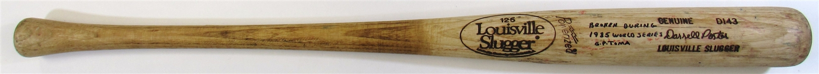 1985 WS Darrell Porter Game Used Bat