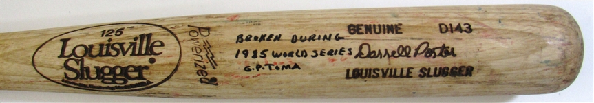 1985 WS Darrell Porter Game Used Bat