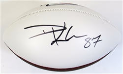 Travis Kelce Signed Football