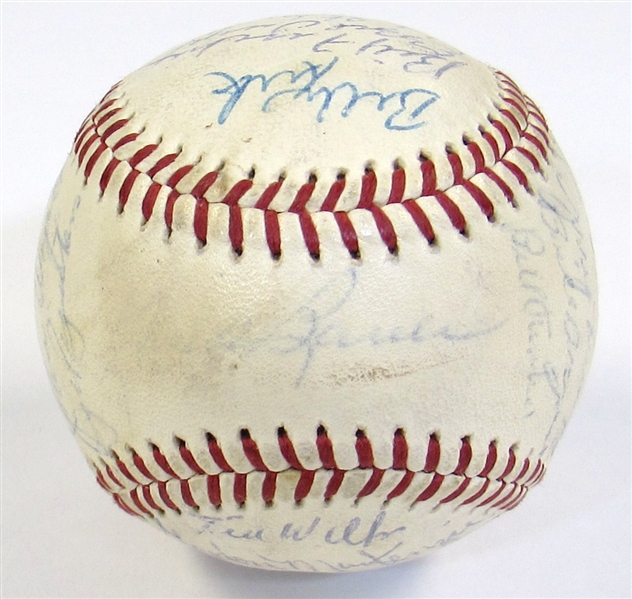 1961 Kansas City As Team Signed Ball