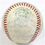 1961 Kansas City A's Team Signed Ball