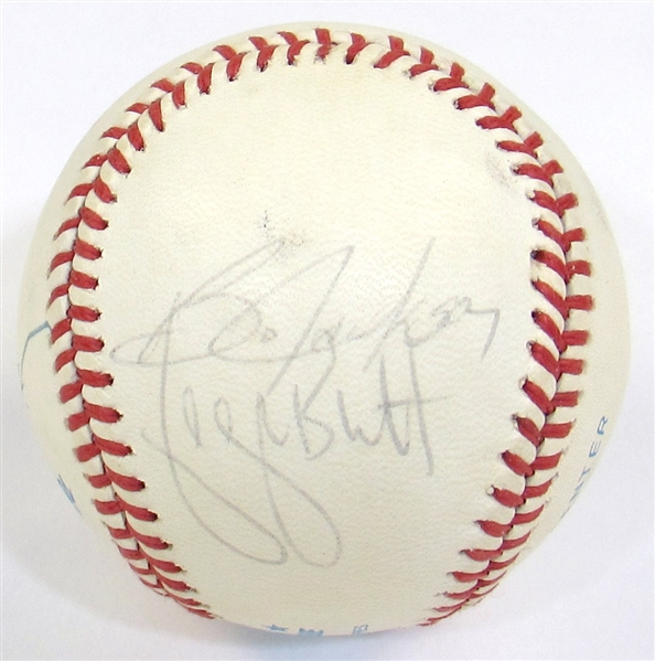 George Brett, Bo Jackson & Frank White Signed Ball