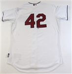  Game Used Jackie Robinson 42 jersey, Cleveland Indians, Trevor Bauer.