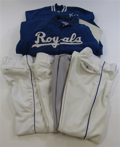 Lot Of U.L. Washington GU KC Royals Coaching Gear (4-Pants & 2-Jackets)