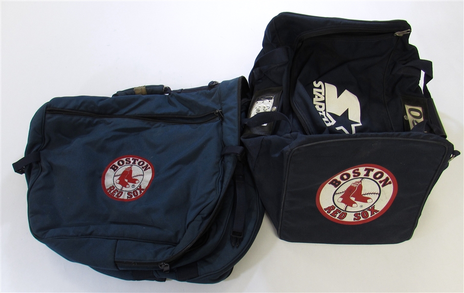 Lot Of 2-Frank White GU Boston Red Sox Equipment/Travel Bags