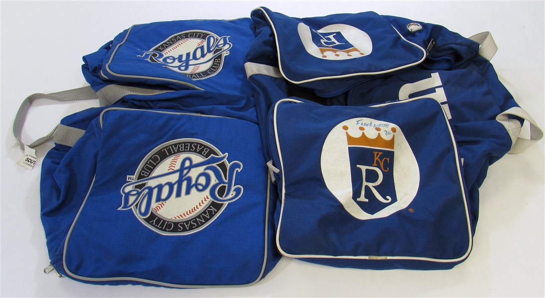 Lot Of 4-Frank White GU KC Royals Equipment/Travel Bags