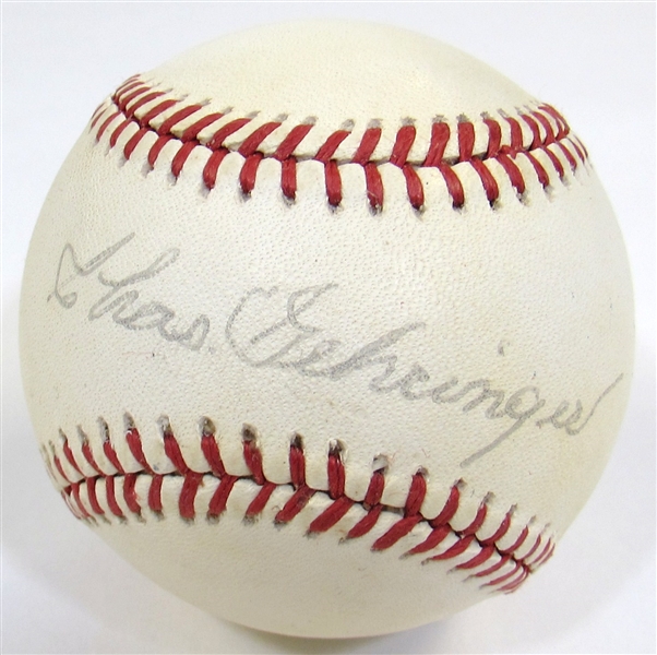 Chas Gehringer Signed Ball