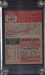 1953 Topps Warren Spahn Signed