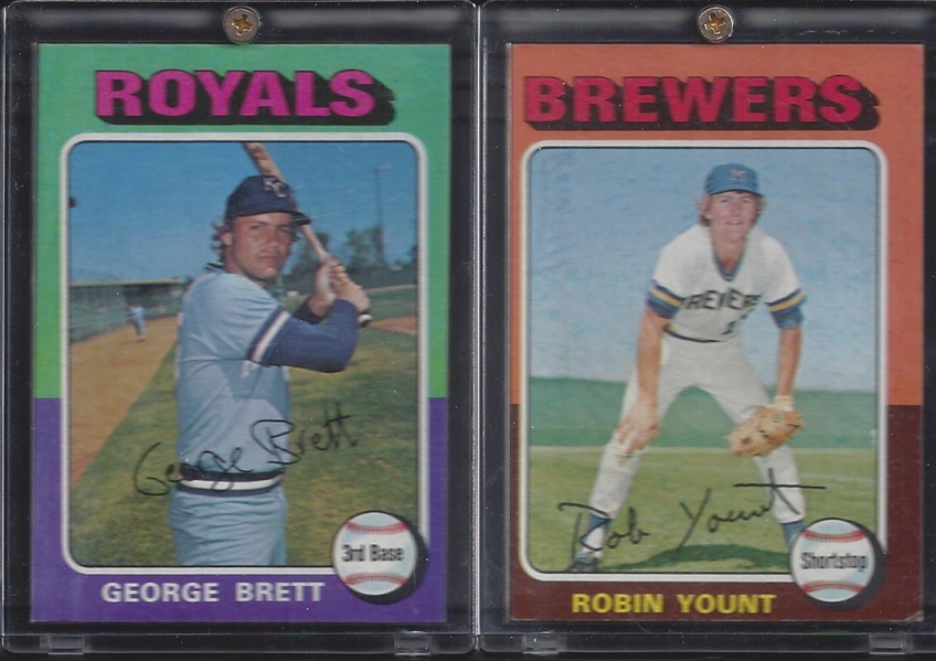 4-Card Lot 1975 Brett & Yount, 1974 Ryan, & 1978 Murray
