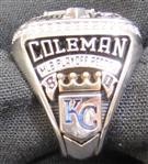 2014 Kansas City Royals  A.L.  Championship Ring (Casey Coleman)