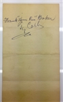 Ty Cobb & Frank Baker Signed HOF Program 6-27-60