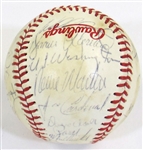 1980 Kansas City Royals Team Signed WS Ball