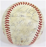 1980 Kansas City Royals Team Signed WS Ball