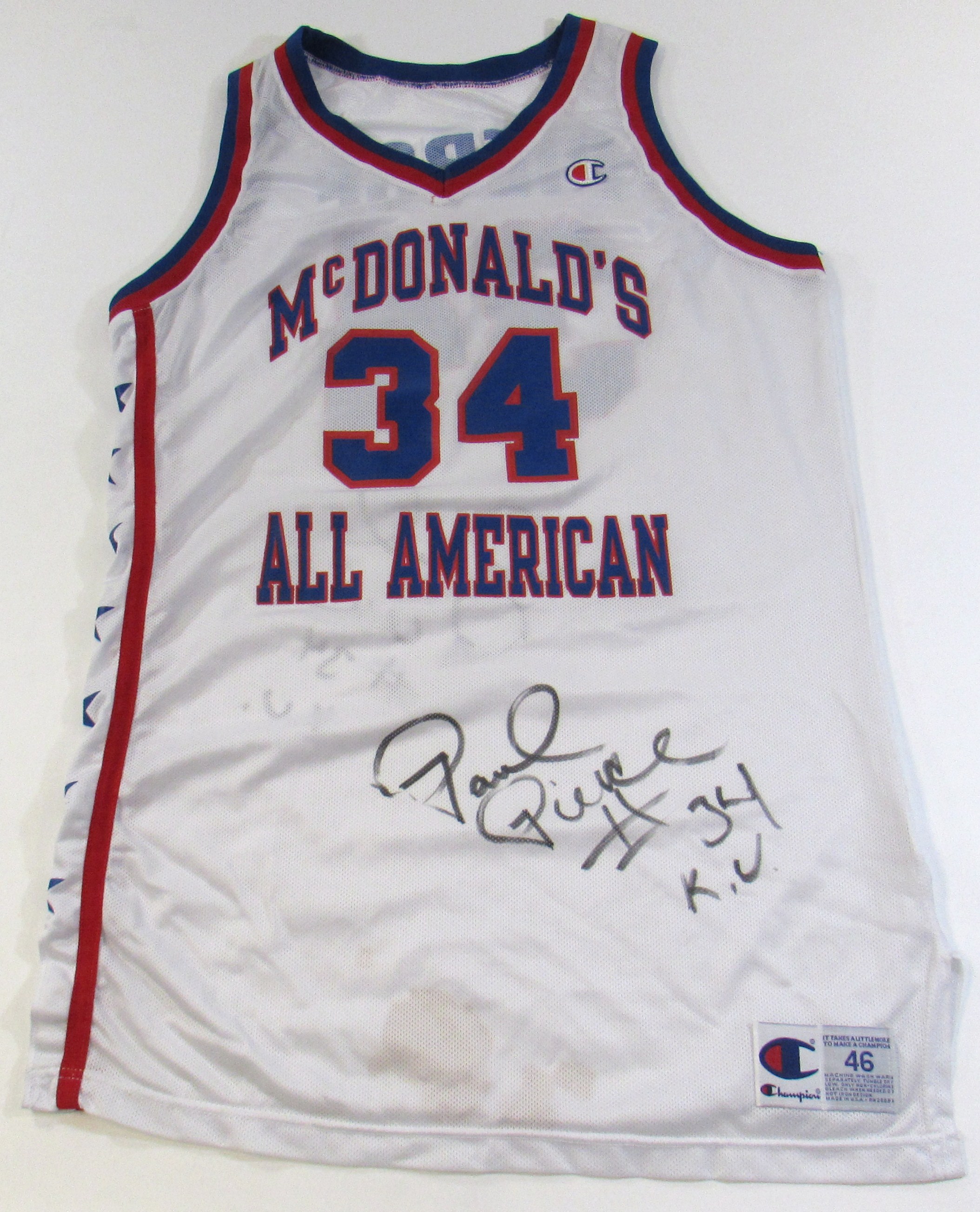 paul pierce autographed jersey