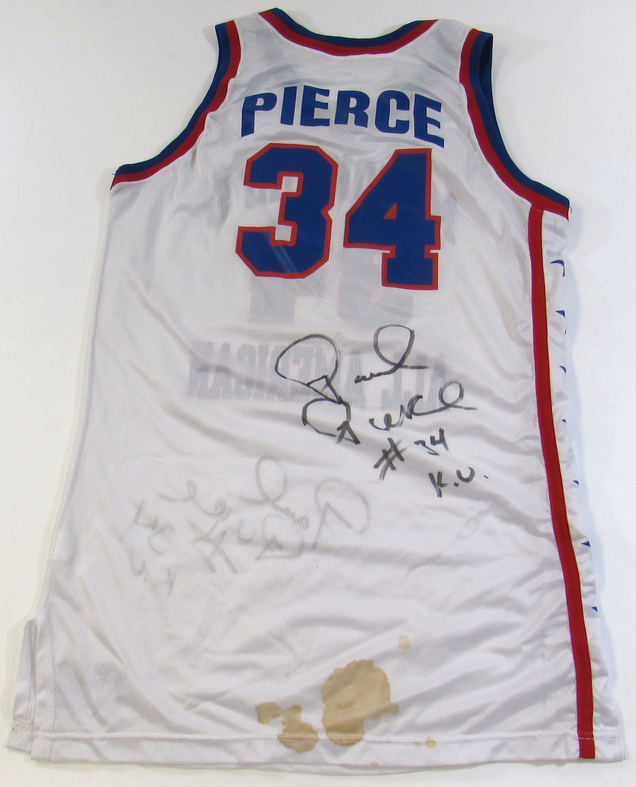 Lot Detail - Paul Pierce Game Used McDonalds All-American Jersey Dual Signed