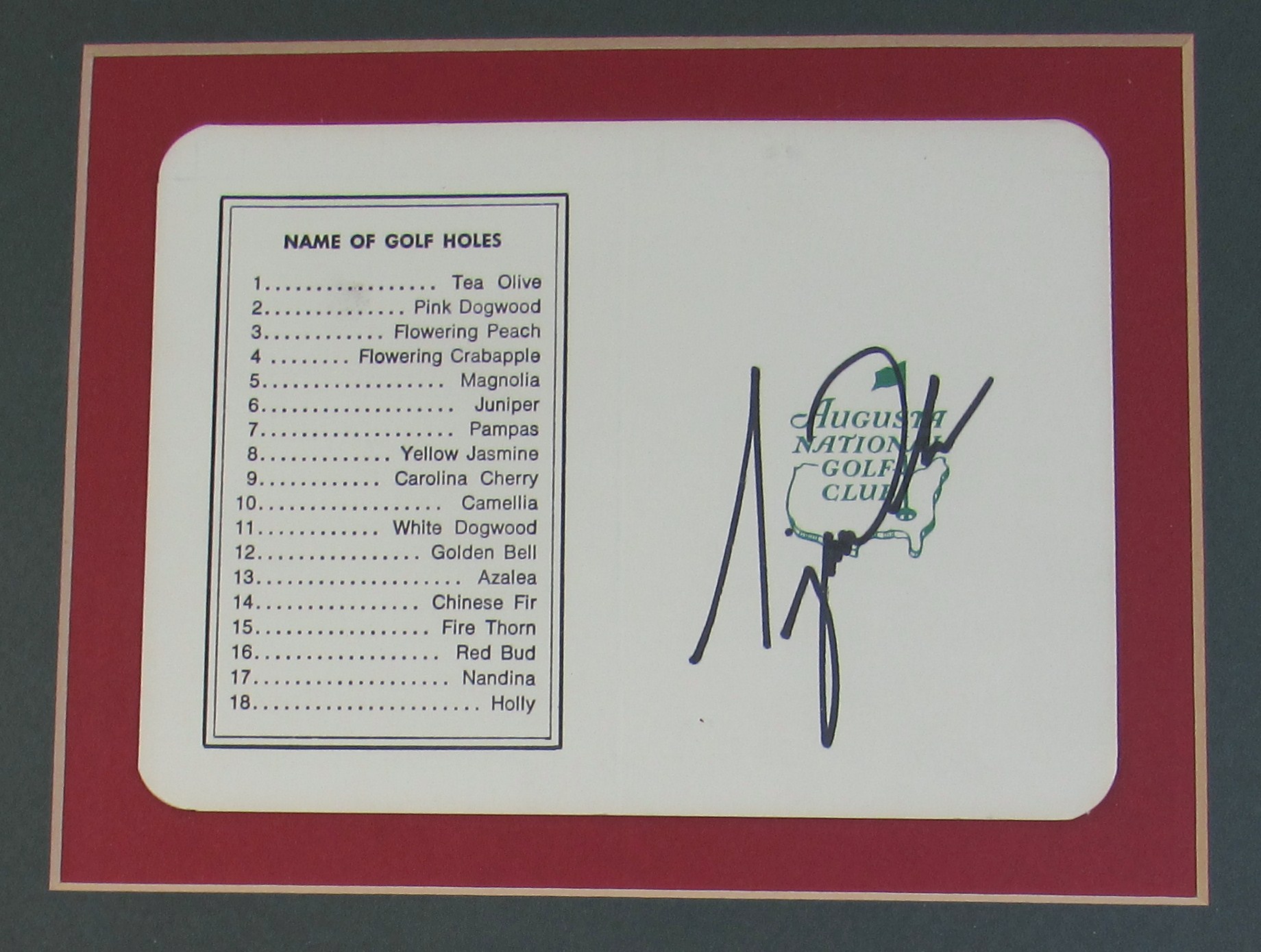 Lot Detail - Tiger Woods framed 1997 Masters Poster & Signed Scorecard1840 x 1389